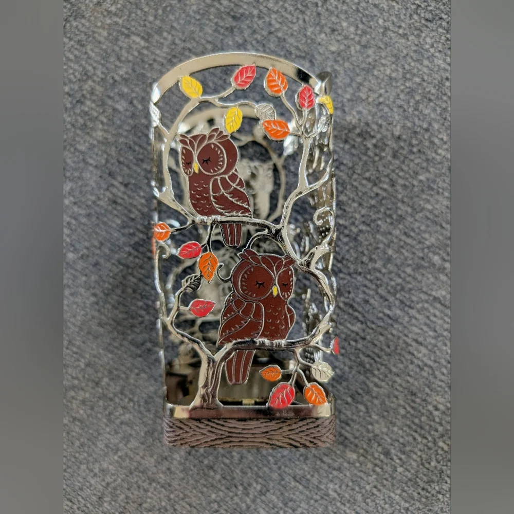 Bath & Body Works Owl Metal Soap Bottle Cover